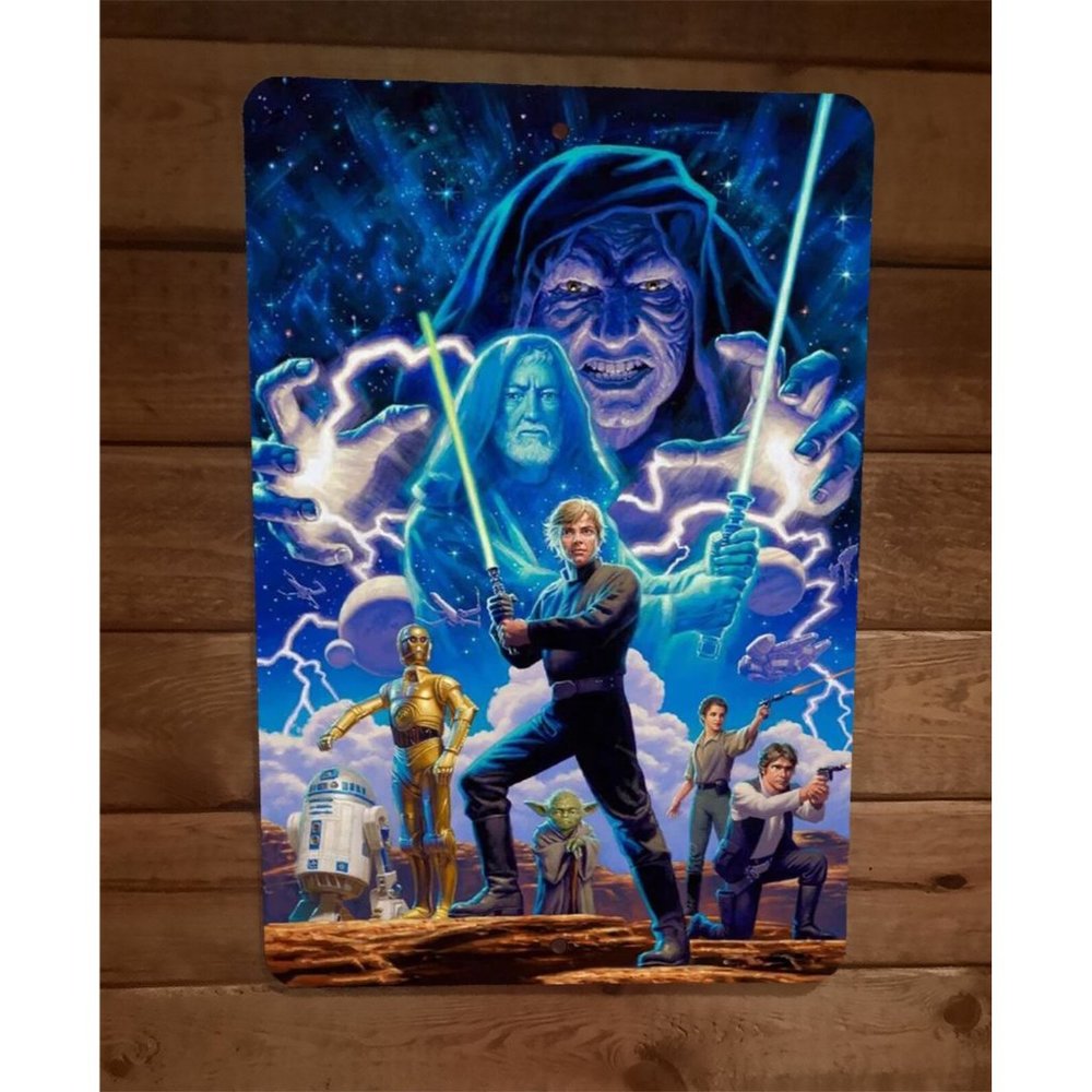 Jedis R2D2 Yoda‎ Solo Sith Emperor Star Wars 8x12 Metal Wall Sign